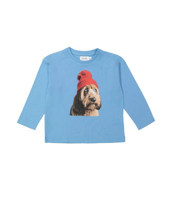 T-shirt labradoodle bleu clair