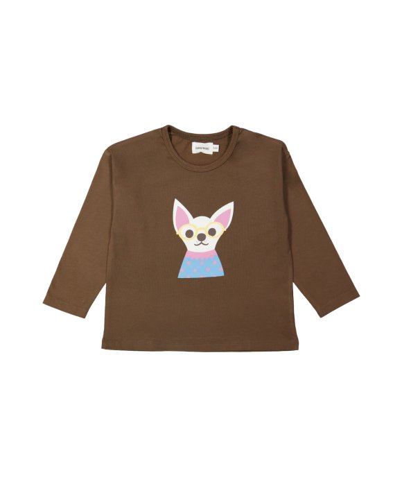 T-shirt chihuahua marron