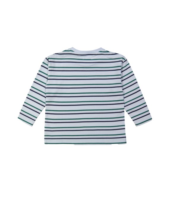 T-shirt rayé bleu clair