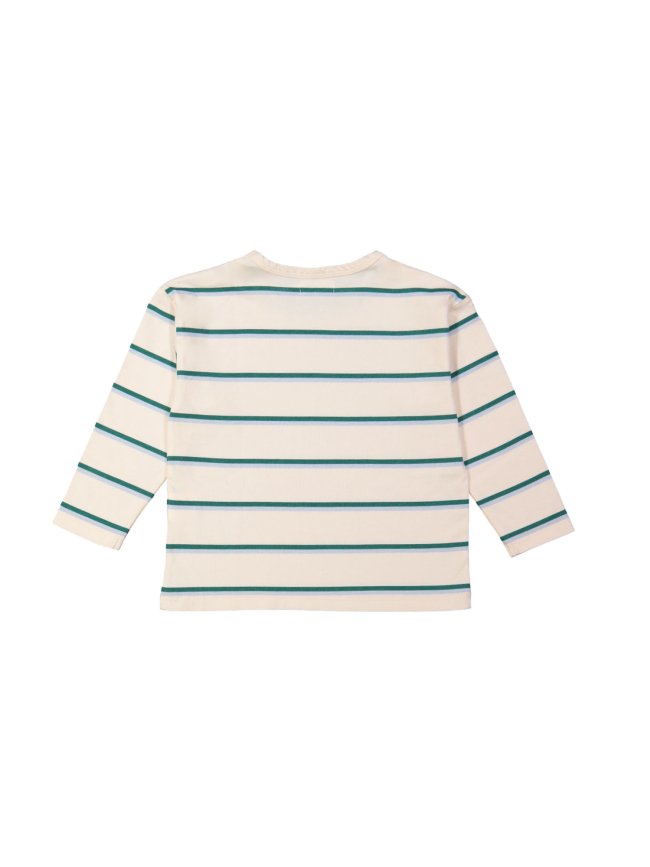T-shirt rayé rose clair