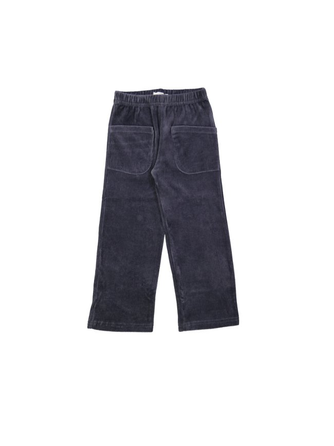 Confortable Pantalon côtes éponge marine