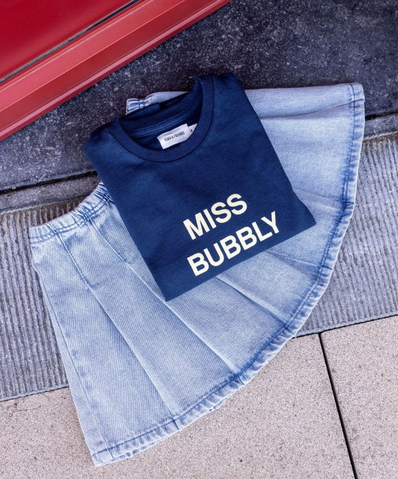 T-shirt miss bubbly bleu foncé