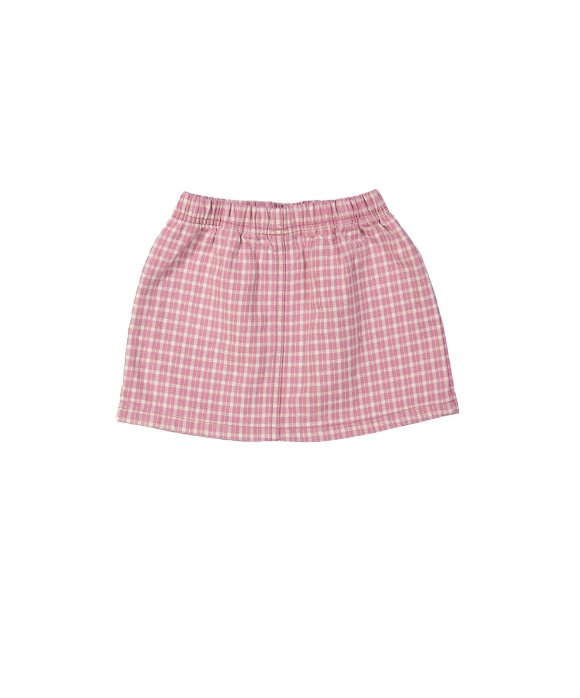 Jupe carreaux rose