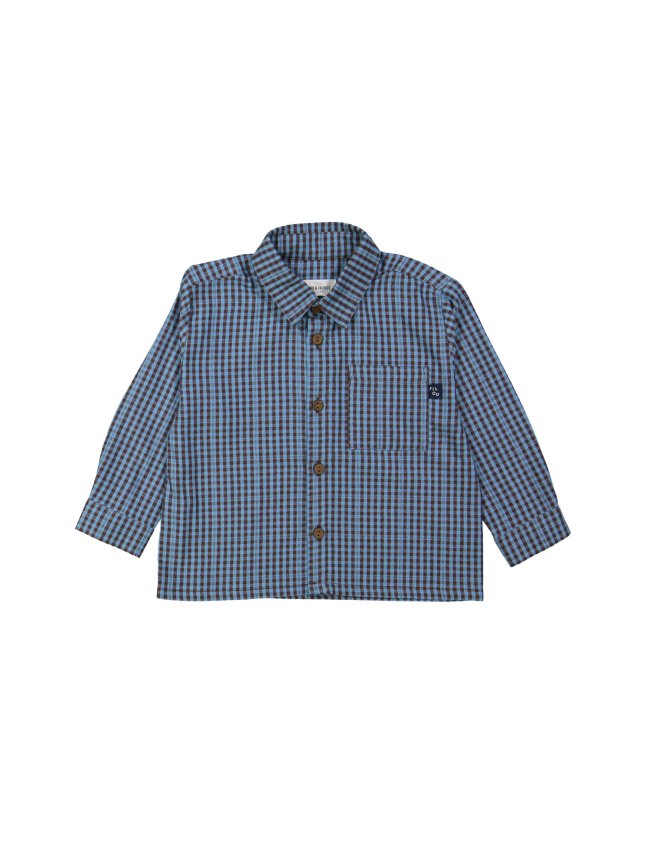 Chemise carreaux bleu