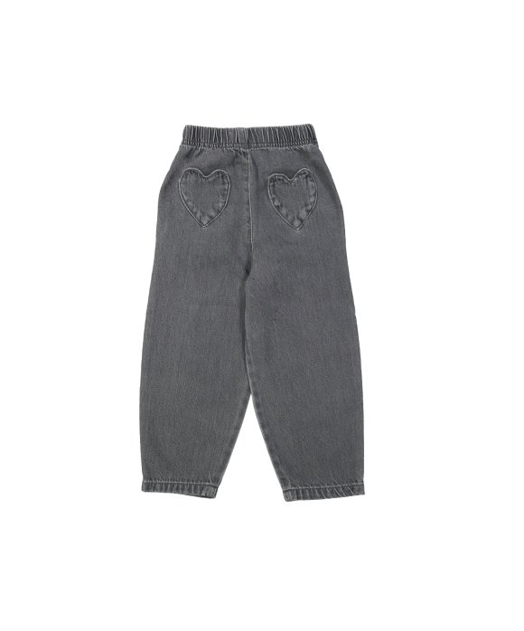 Jeans cœur gris clair