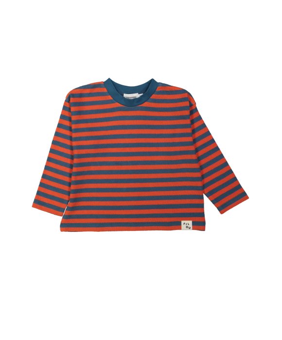 T-shirt rayé orange