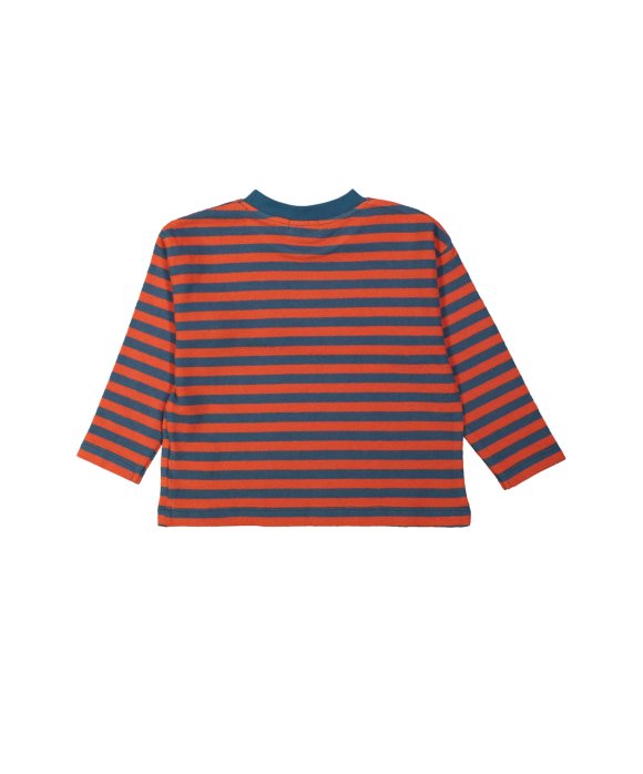 T-shirt rayé orange