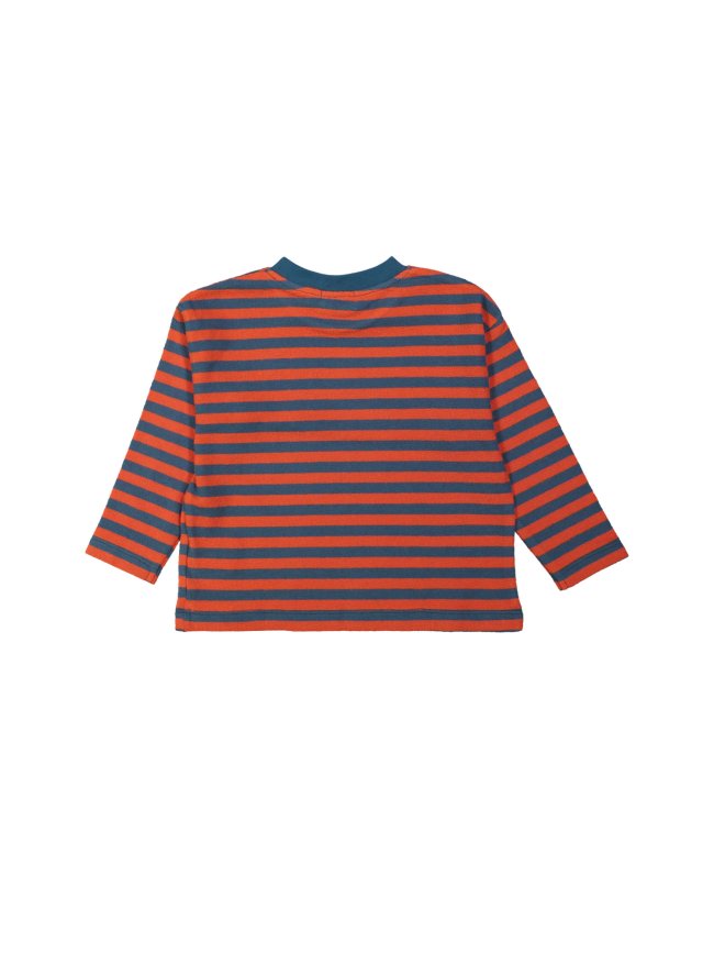 T-shirt rayé orange