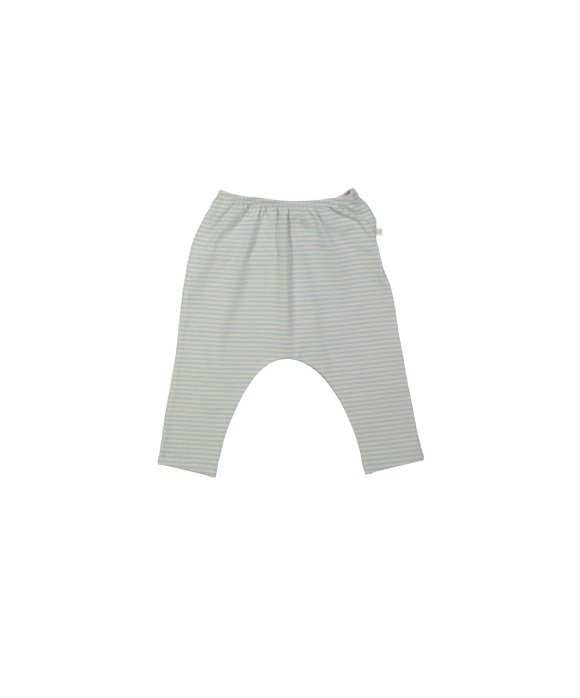 Pantalon rayé bleu clair chiné