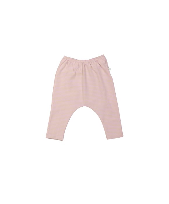 Pantalon rayé rose clair