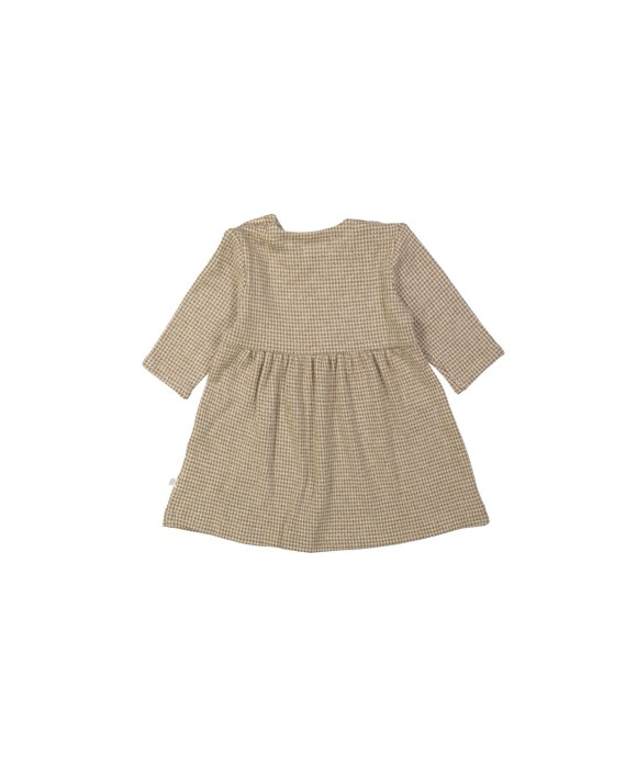 Robe carreaux brun clair