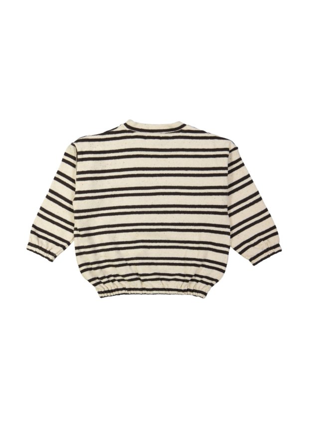 Sweater rayé brun foncé