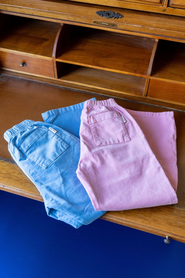 Pantalon velours bleu