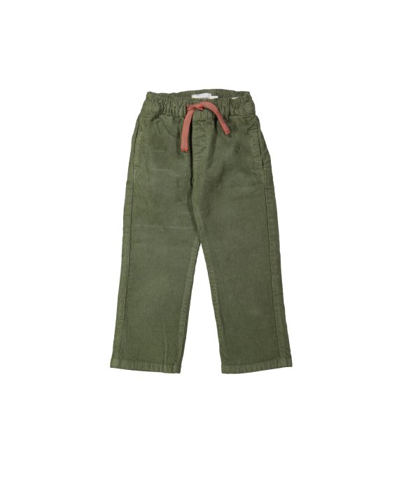 Confortable Pantalon côtes kaki