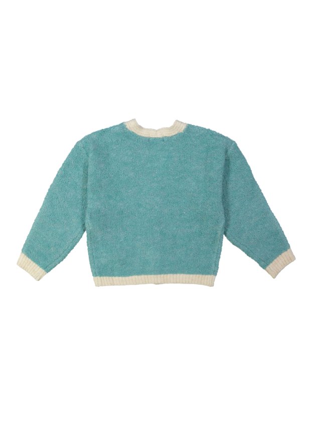 Gilet tricot aqua
