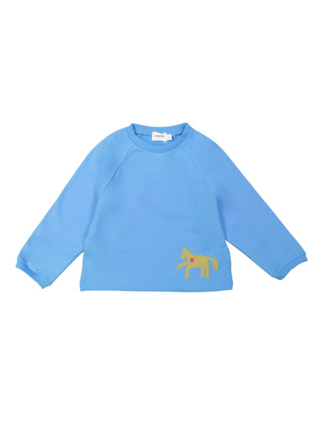 Sweater cheval délavé bleu