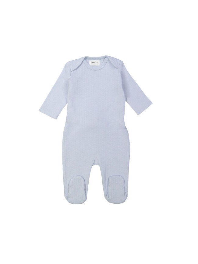 Pyjama ajour bleu clair
