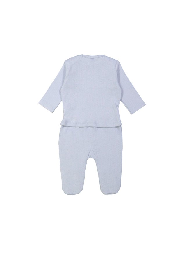 Pyjama ajour bleu clair