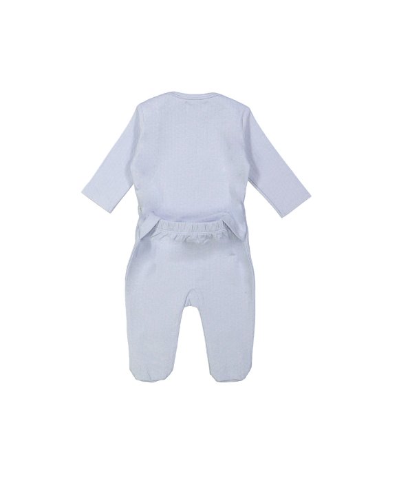 Pyjama ajour bleu clair