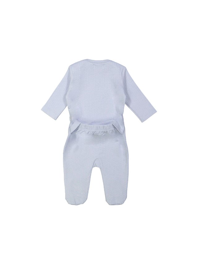 Pyjama ajour bleu clair