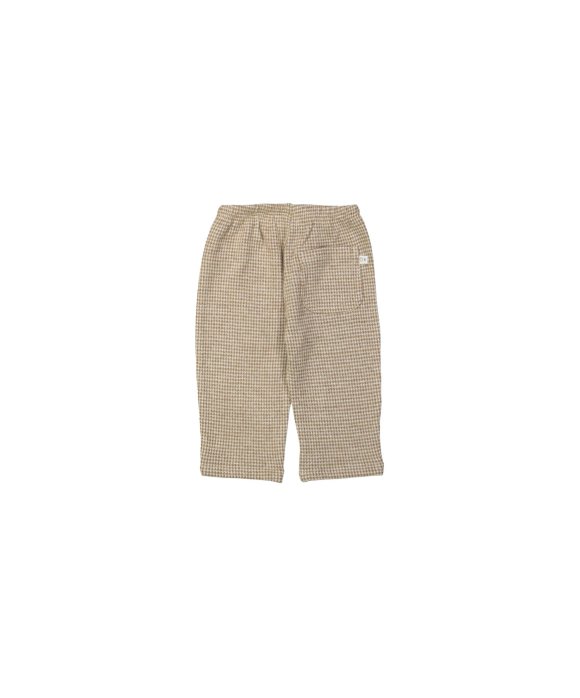 Confortable Pantalon carreaux brun clair