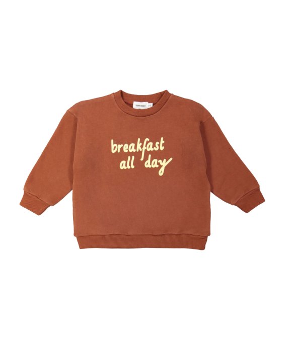 Sweater petit-déjeuner toute la journée rouge-brun
