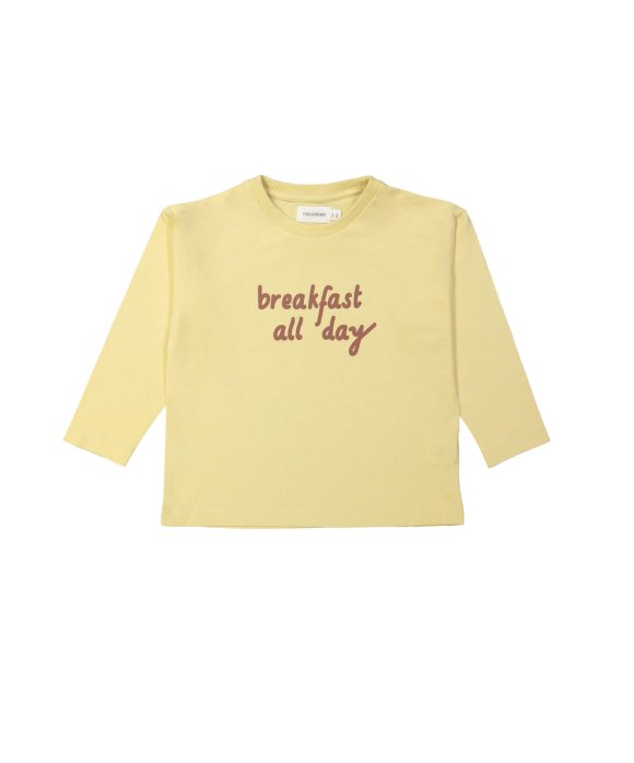T-shirt petit-déjeuner toute la journée jaune