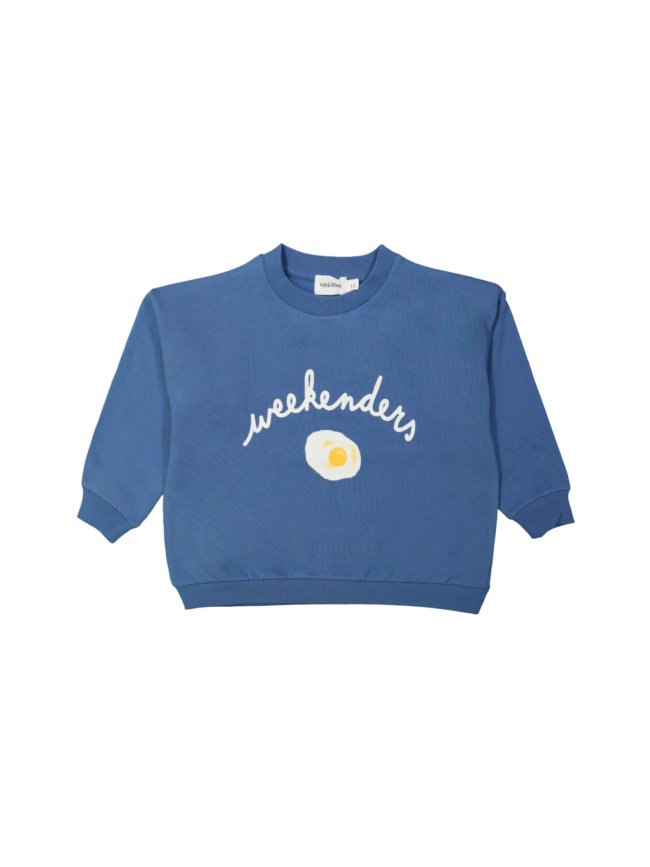 Sweater week-end œuf marine