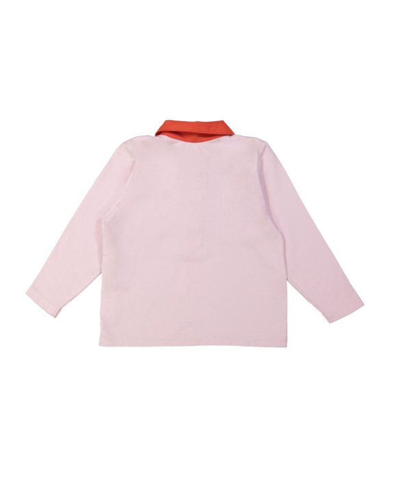 Polo jersey matelot vieux rose