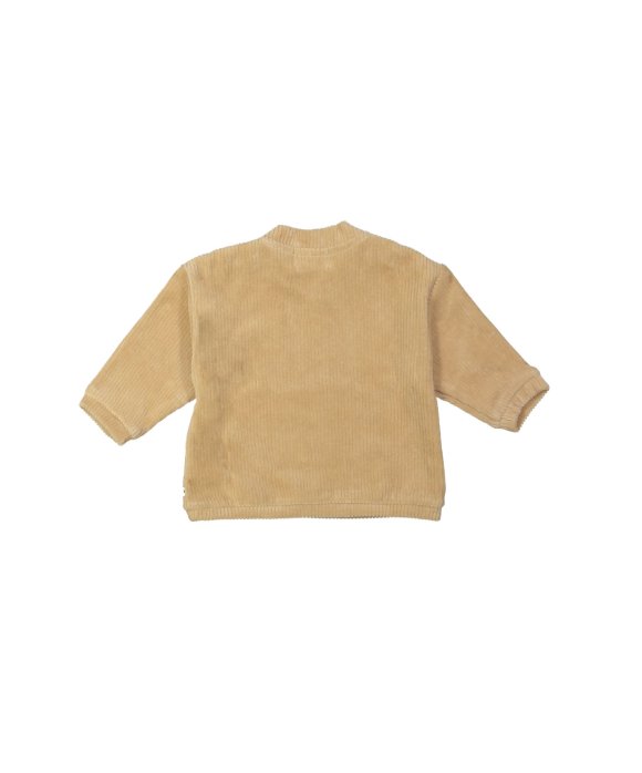 Sweater velours côtes beige