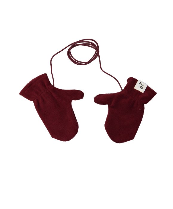 Mitaines polaire bordeaux