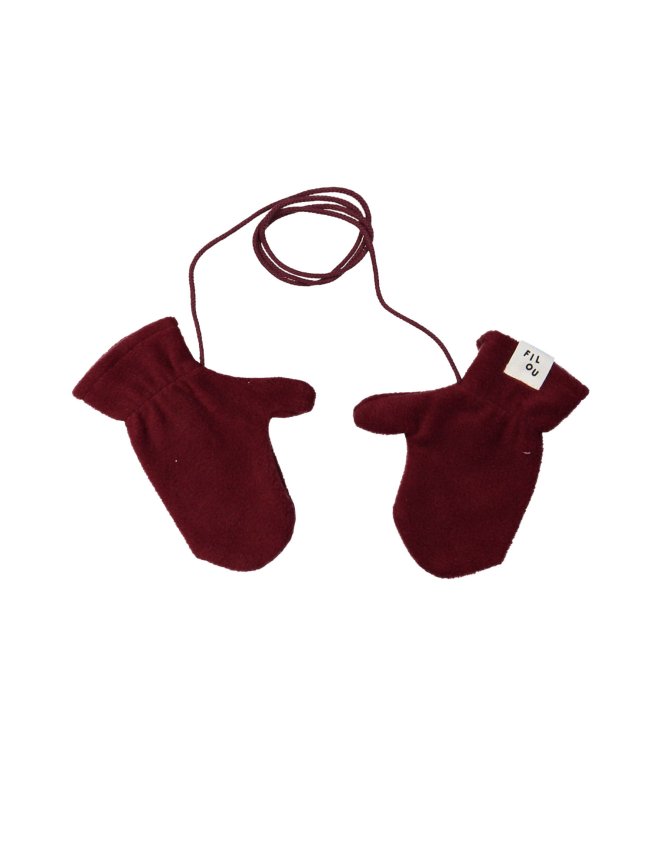 Mitaines polaire bordeaux