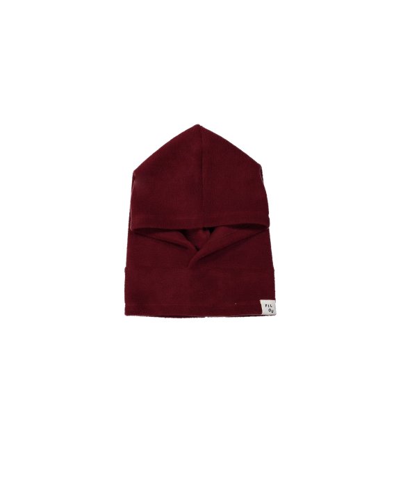 Cagoule polaire bordeaux