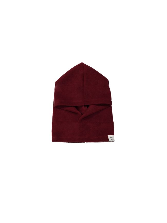 Cagoule polaire bordeaux