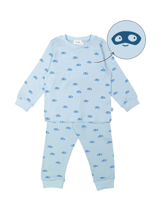 Pyjama masque bleu clair