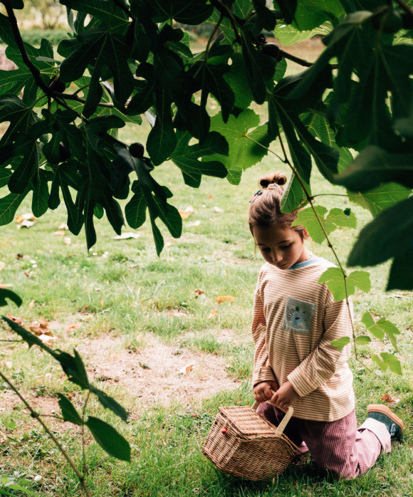 T-shirt singe moutarde