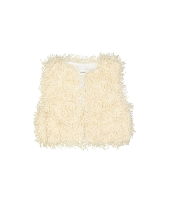 Bodywarmer plume beige