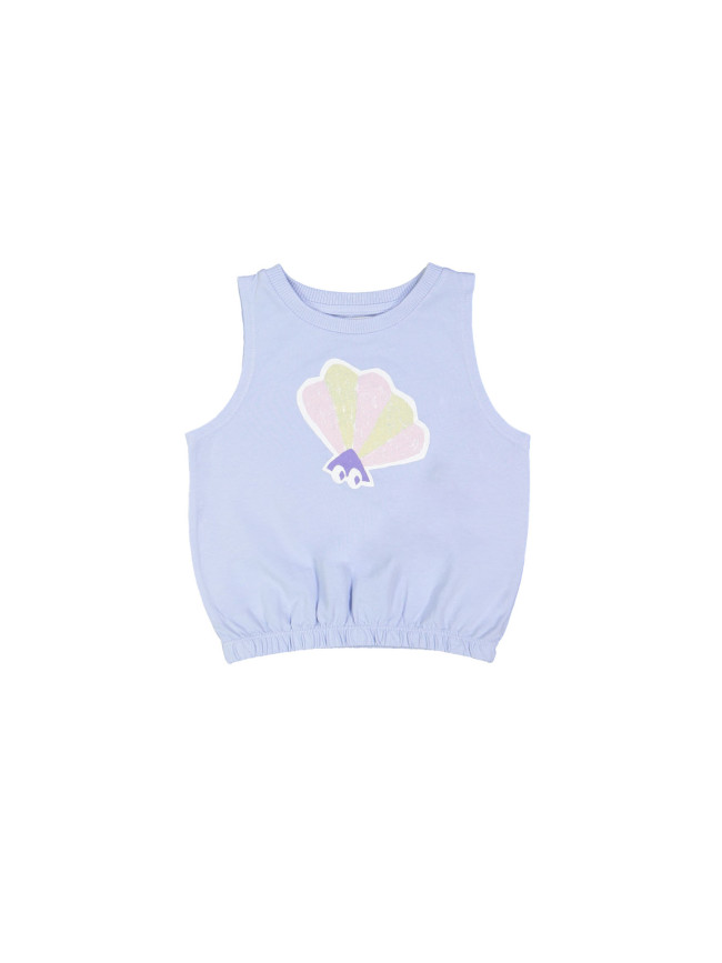 Top coque bleu clair