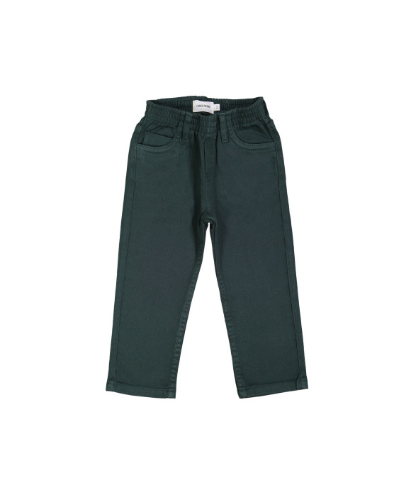 pantalon regular vert