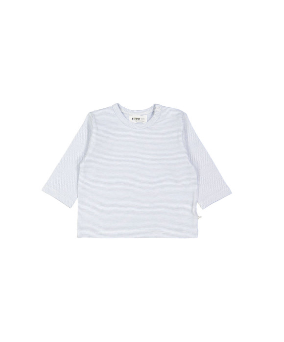 T-shirt rayée bleu