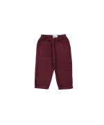 Pantalon confortable bordeaux