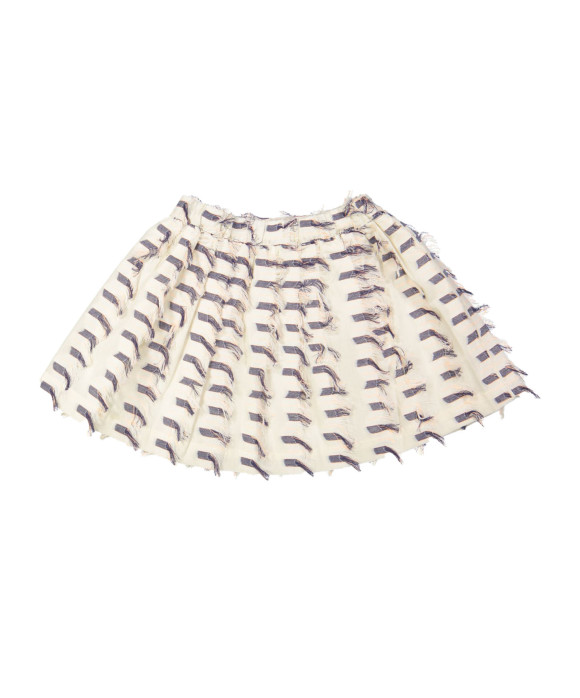 Jupe franges écru