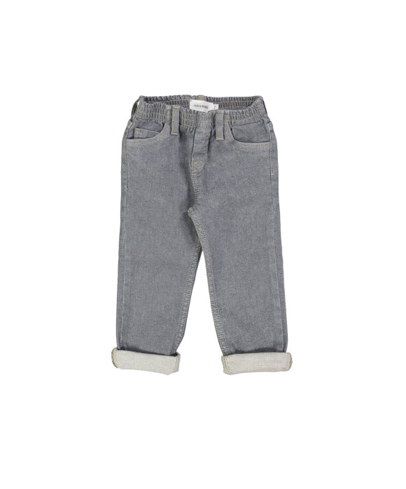 Jeans régulier élastiqué gris clair