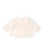 chemisier mini fleurs rose clair