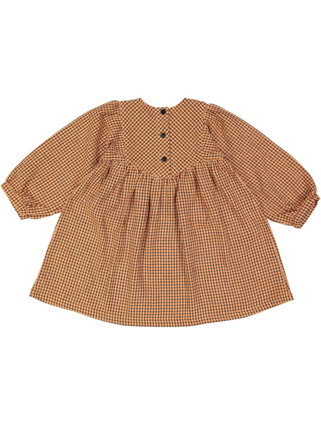 robe carreaux orange