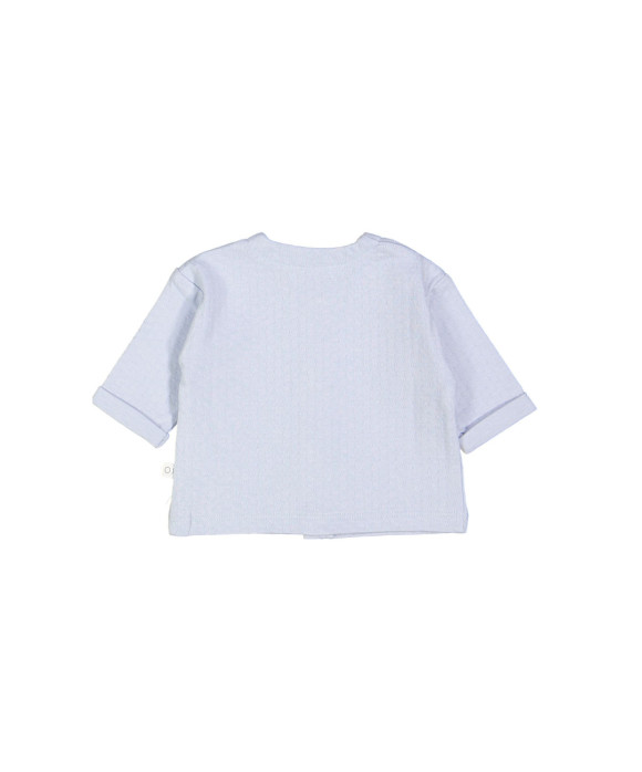 Gilet ajour bleu clair