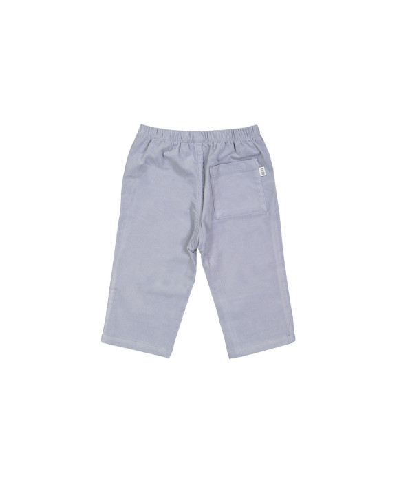 pantalon comfor stretch velours gris bleu