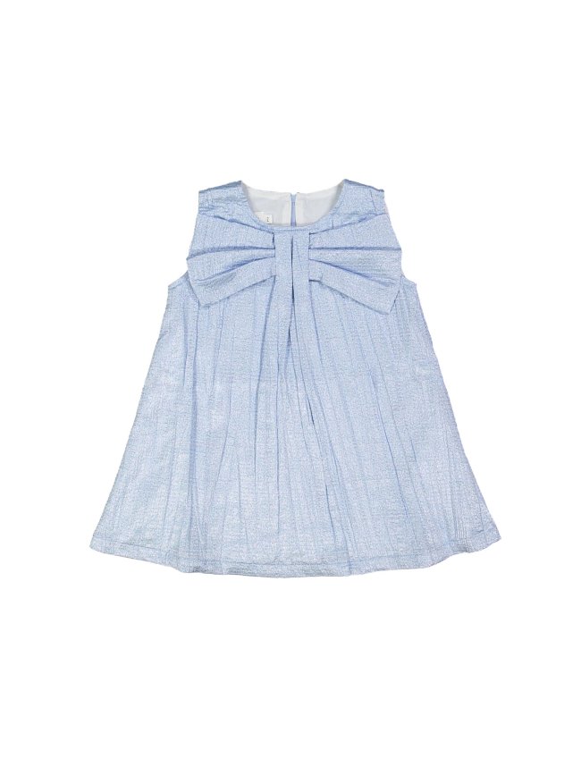 Robe métallisé bleu clair