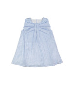 Robe métallisé bleu clair