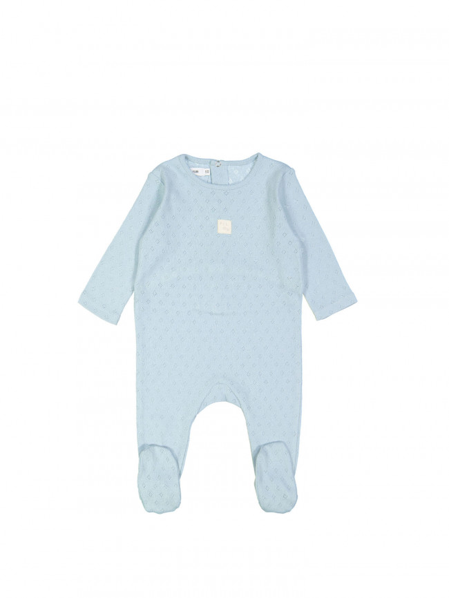pyjama ajouré bleu